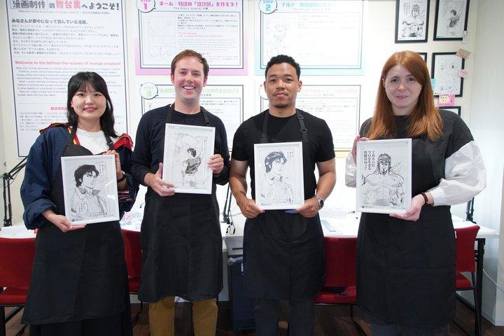 Kumamoto Manga Ink Workshop med inramade konstverk Souvenir