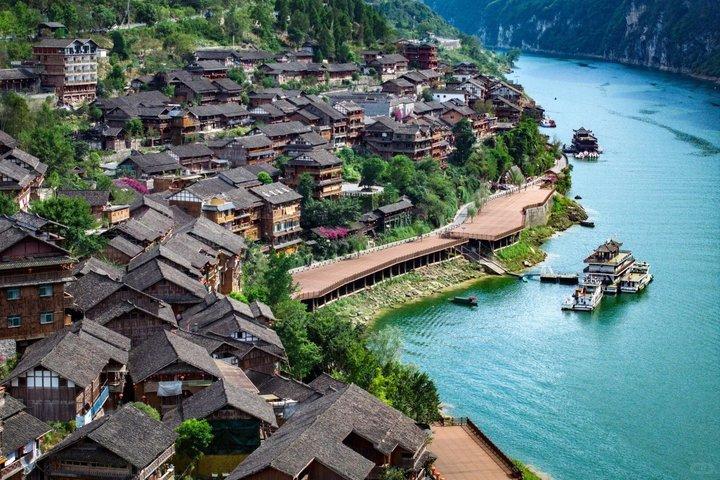 Chongqing 1 - Tour di gruppo di un giorno alla città antica di Gongtan con crociera