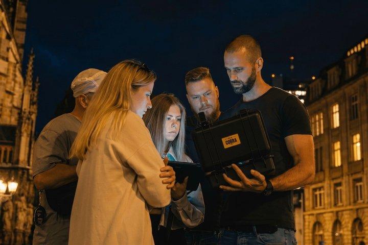 Persecución nocturna de un delito en Berlín