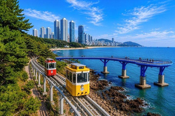Busan City topattracties Tour met Haeundae Blueline Park