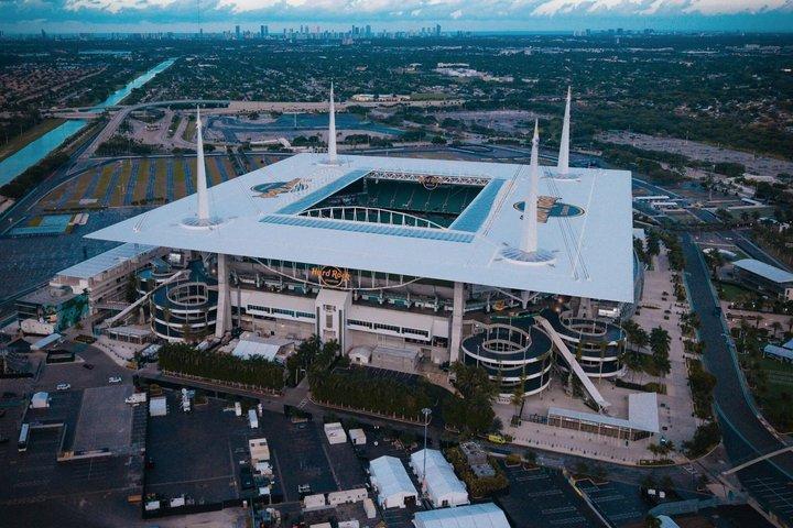 Miami Dolphins Voetbalwedstrijd in Hard Rock Stadium
