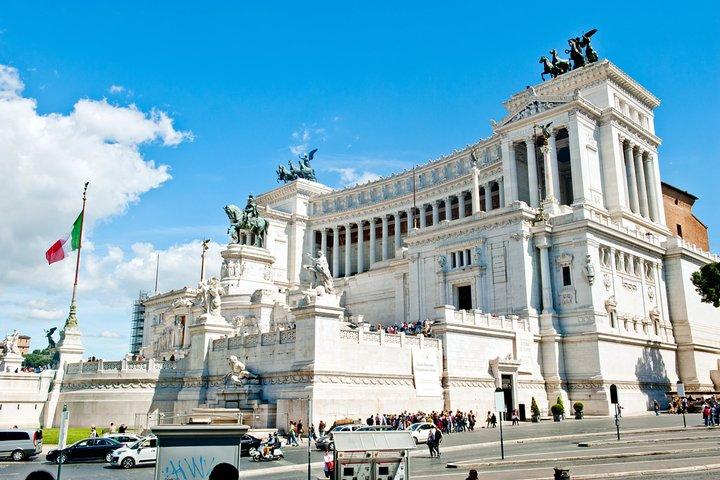 ローマのハイライト：手作りジェラート試食付きゴルフカートツアー