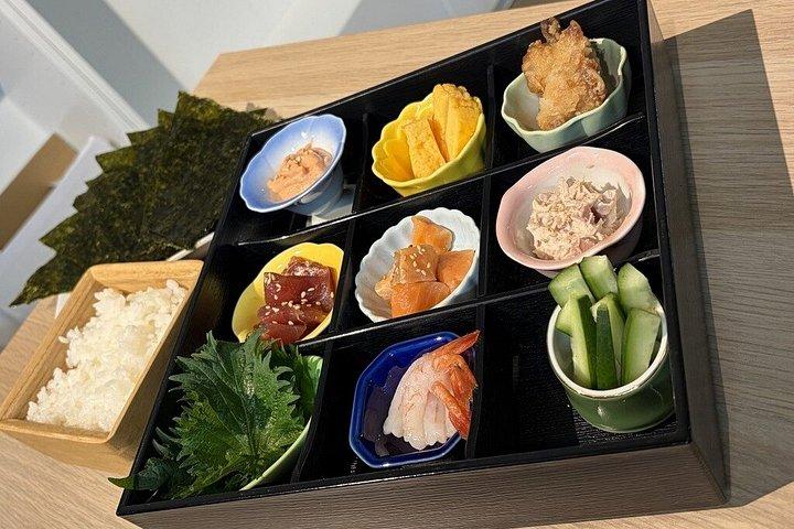 くるり寿司とGINieカフェ：手巻き寿司体験