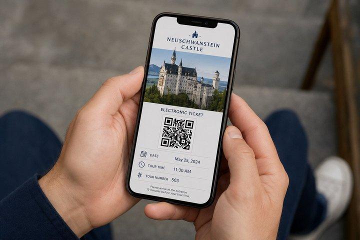 Castle Neuschwanstein guidet lydtur med mobil billet