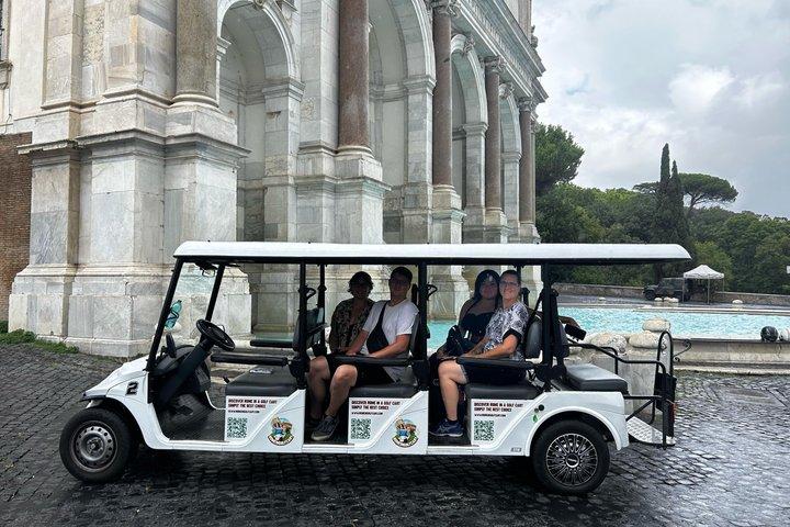 Tour esclusivo di 6 ore di Roma in Golf cart per Crociere