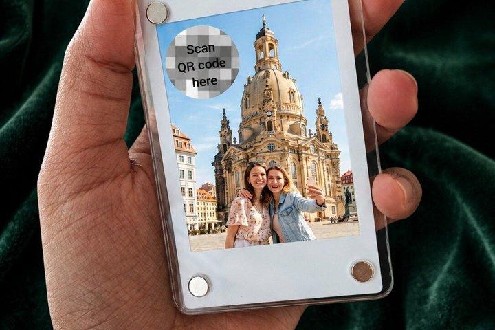 Dresda : Fotografia istantanea con magneti da viaggio con QR Code