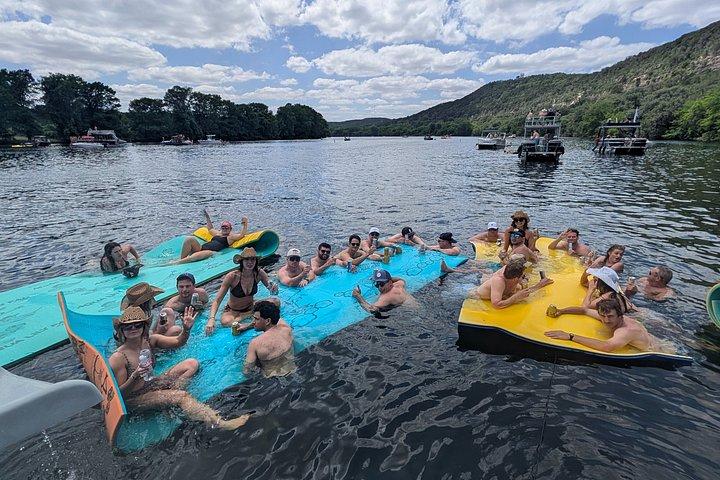 #1 Double Decker Party Pontoon com Slide no Lago Austin. BYOB
