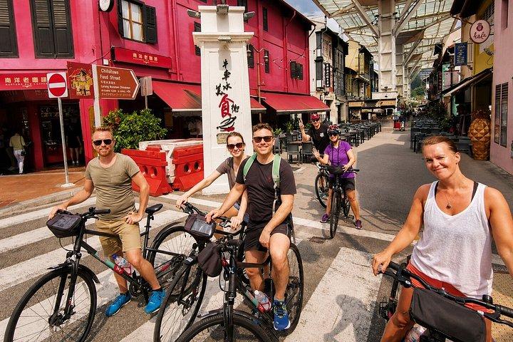 シンガポール、フルサイズ自転車での小グループバイクツアーをハイライト