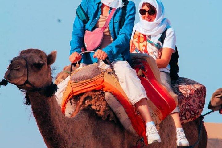 アガファイ砂漠での冒険：ラクダ乗り、四輪バギー、ベルベル料理の夕食