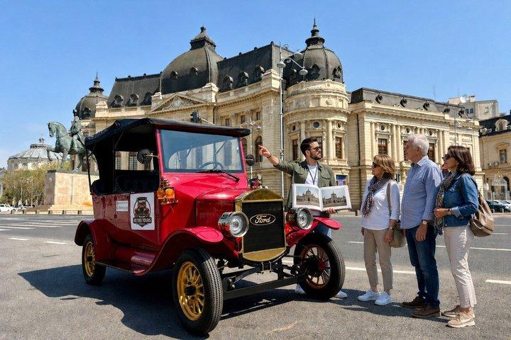 Bukarest : Privat stadsrundtur med elektrisk retrobil