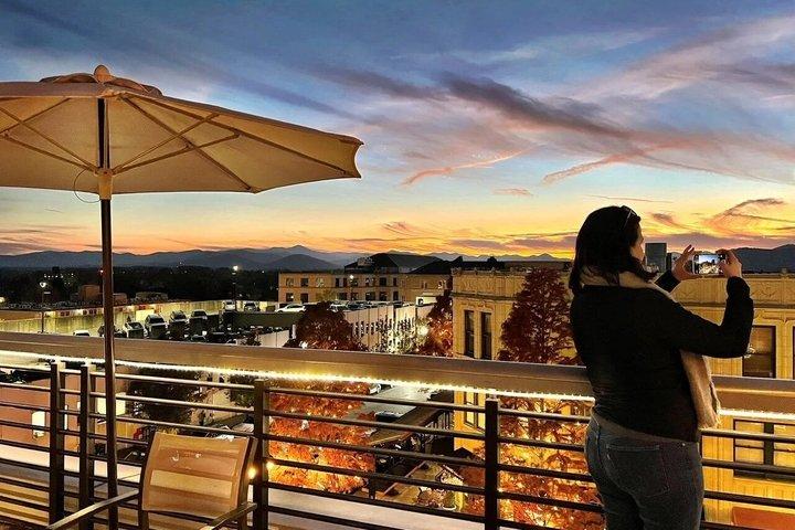 Asheville Rooftop Sunset Tour with Cocktails & Mountain Views