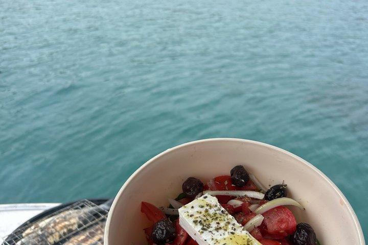 Rhodes Excursão de pesca com churrasco e natação