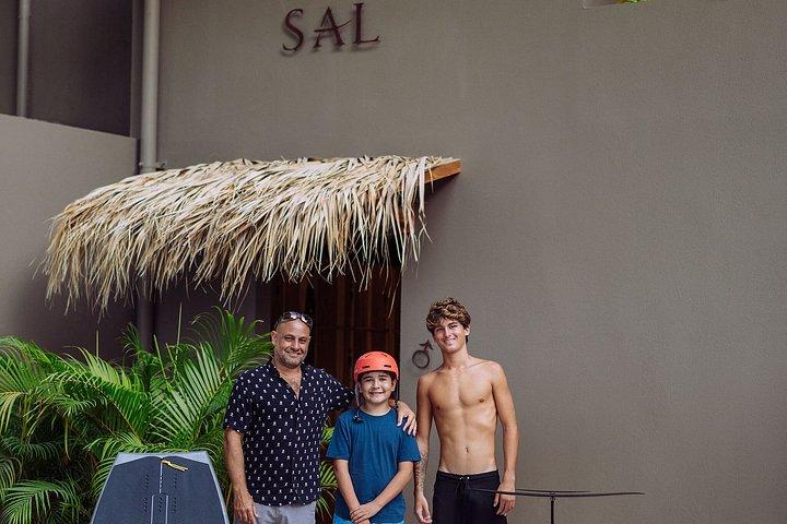 Surf Foil Class in Tamarindo. Fly over the water