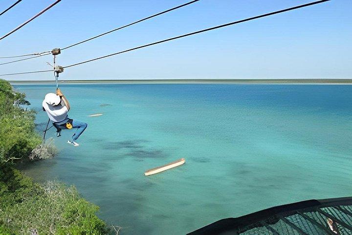 Costa Maya to Bacalar Jungle Zipline Adventure com transporte portuário