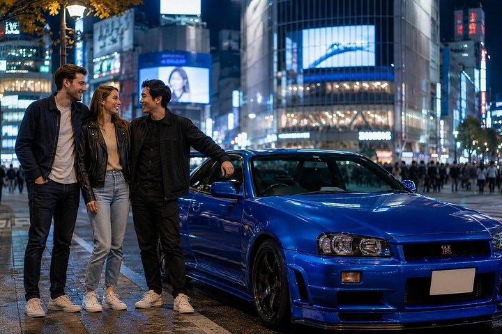 セルフドライブ R34 日産スカイライン：東京・大黒PA JDMツアー