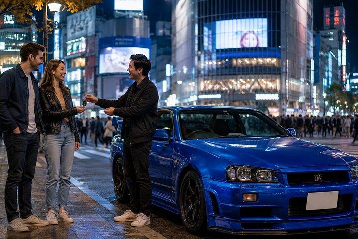 セルフドライブ R34 日産スカイライン：東京・大黒PA JDMツアー
