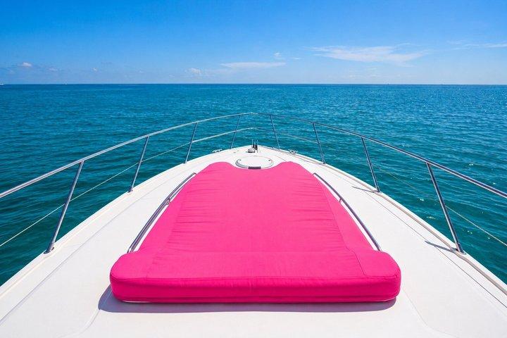 Bad Bunny Pink Yacht Location À Miami 50ft Luxury Pink Charter