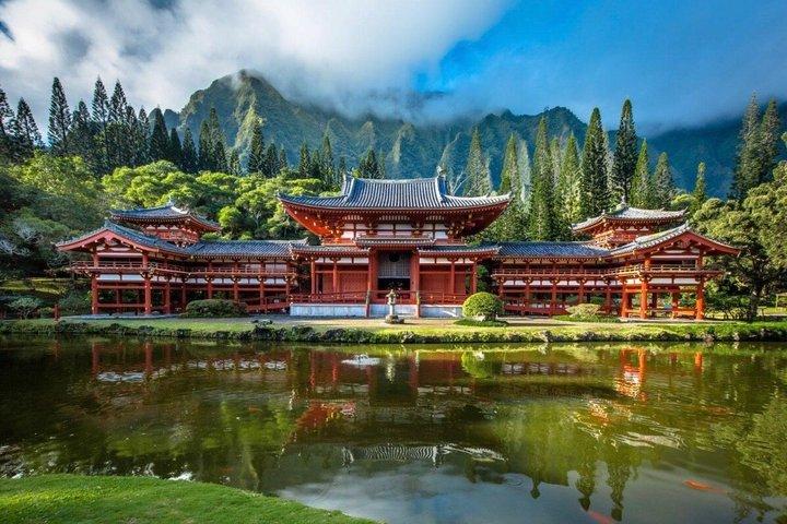 オアフ島グランドサークル島ツアー：ドール、平等院、カメなど