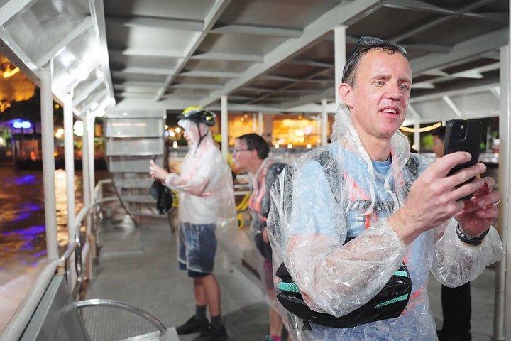バンコクナイトバイクツアー花市場と中華街夕食付き