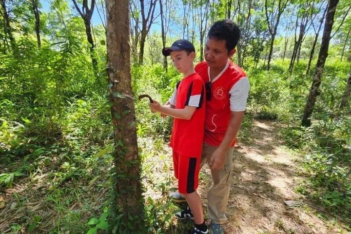 Khao Lak Elephant Sanctuary, Rubber Tapping & Coconut Cooking