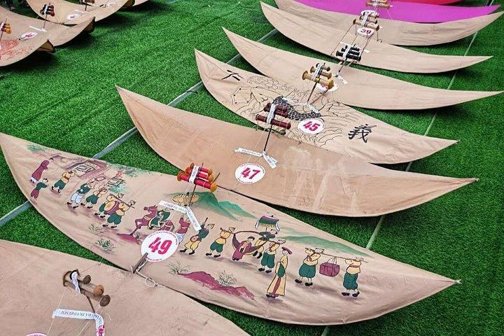 ハノイバズオンノイ村で凧作り体験