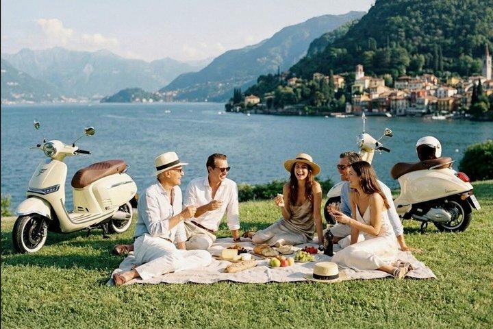 Lac de Côme : style E-Vespa Visite guidée à Bellagio