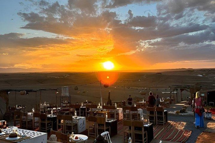 Marrakech Desert Agafay, paseo en camello al atardecer con cena