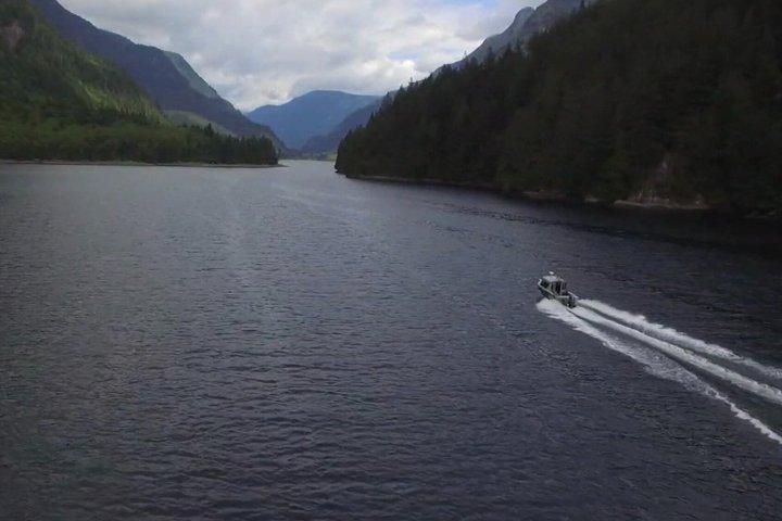 Pacific Fjord Escape Boot- en strandtour Indian Arm Vancouver