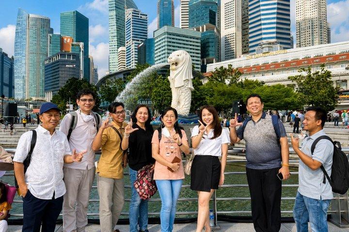 Tour a pie por Singapur: Río, Merlion & Marina Bay
