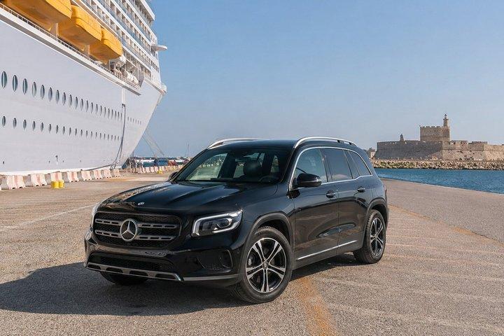 Rhodes Luxury Lindos Tour para os viajantes de cruzeiro em Mercedes GLB