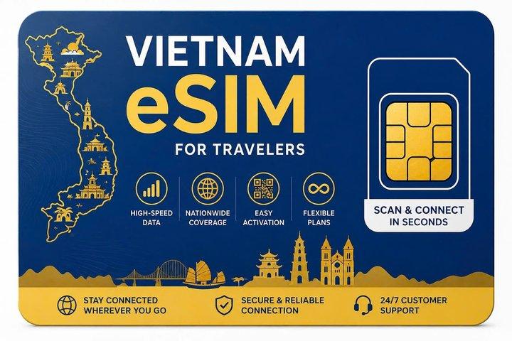 Vietnam Travel eSIM Rimani connesso istantaneamente