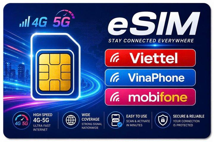 Vietnam Travel eSIM Rimani connesso istantaneamente