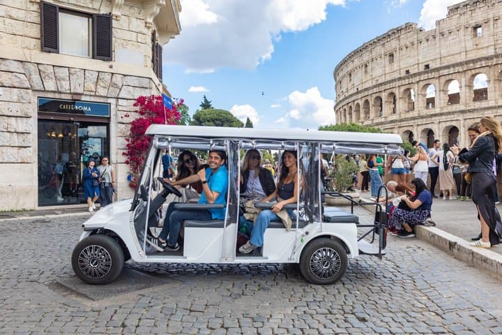 Rome: Explore Top Attractions by Exclusive Golf Cart Tour