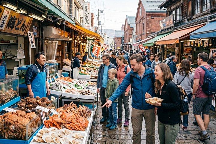 Otaru Sushi and Seafood Food Private Tour with Licensed Guide