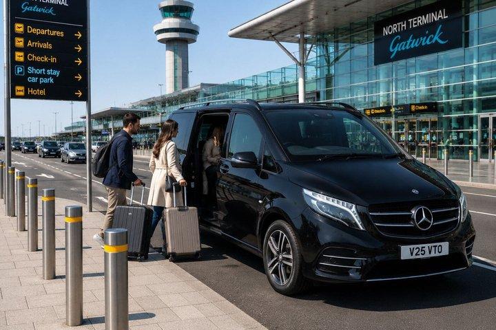 Privater Mercedes Transfer Flughafen London Gatwick Zentrum London