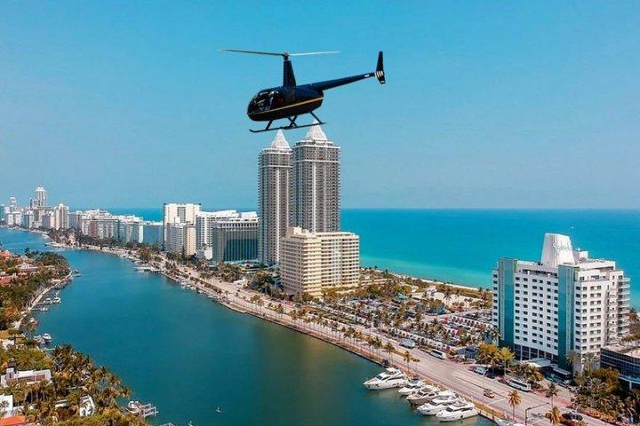 Miami Private helikopter flyvning med champagne