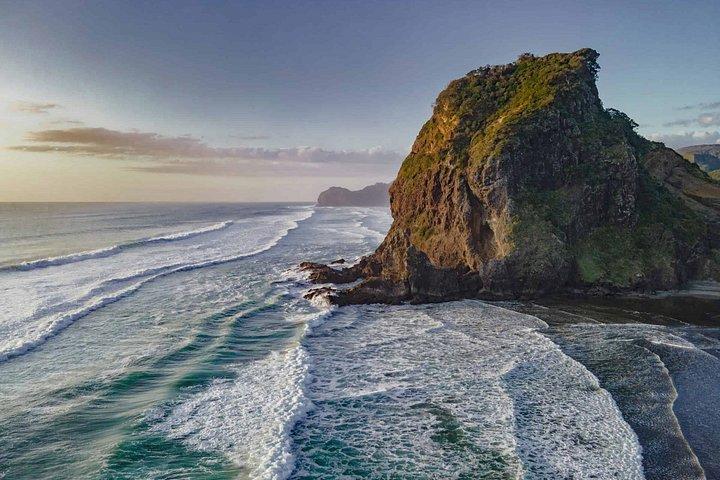 Private Piha Beach, Rainforest Adventure & Mt. Eden with Guide