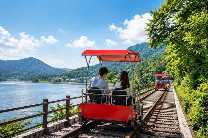 Nami Island, Railbike & Morning Calm Privétour vanuit Seoul