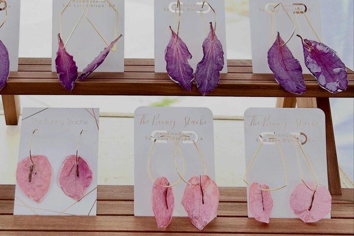 Jewelry creations with Palm Springs Flower Petals