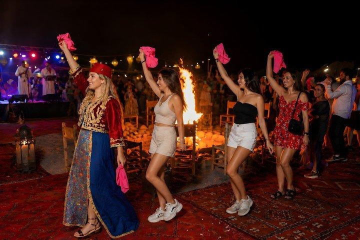 Marrakech: Agafay Desert Sunset, Camel Ride, Dinner and Fire Show