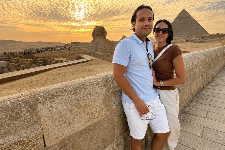 Privat dagstur til Giza-pyramiderne Sphinx felucca og Cairo-tårnet
