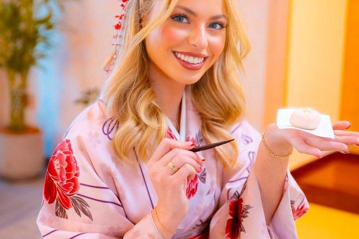 東京OSHARE浅草着物レンタル化粧と茶道
