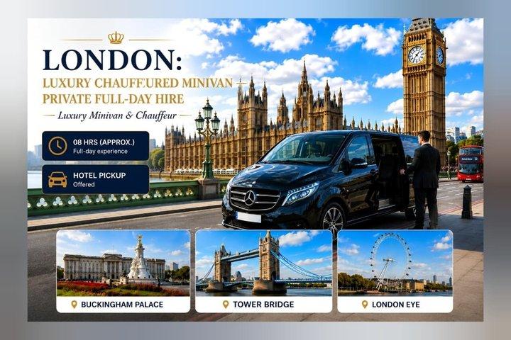 London: Luxury Chauffeured Minivan — Private Full-Day Hire