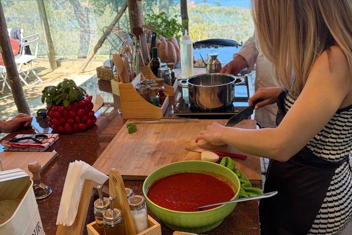 Sorrento: Classe de culinária sob as árvores de limão com vista