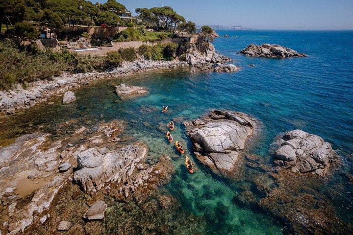 Excursion guidée en kayak et plongée en apnée sur la Costa Brava à Playa de Aro
