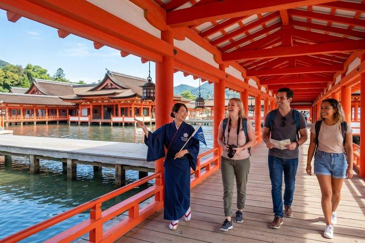 Miyajima Halve dag privétour met door de overheid gelicentieerde gids