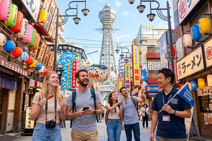 Osaka 8hr Private Tour with Government-Licensed Guide