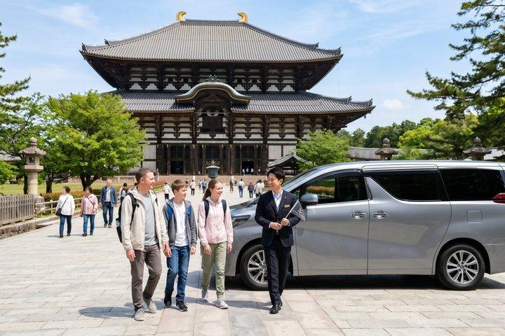 Privat Nara-tur med regeringslicenseret guide og køretøj (Kyoto-afgang)