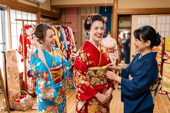 Tour guidato privato di 6 ore a Kyoto & esperienza Kimono
