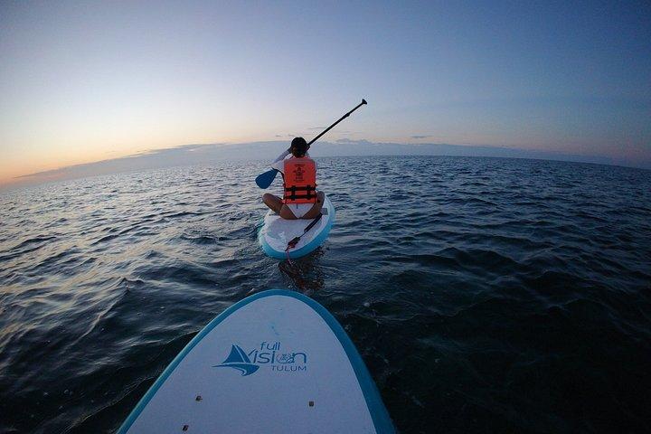 Tulum Sunrise on Sup Paddle board